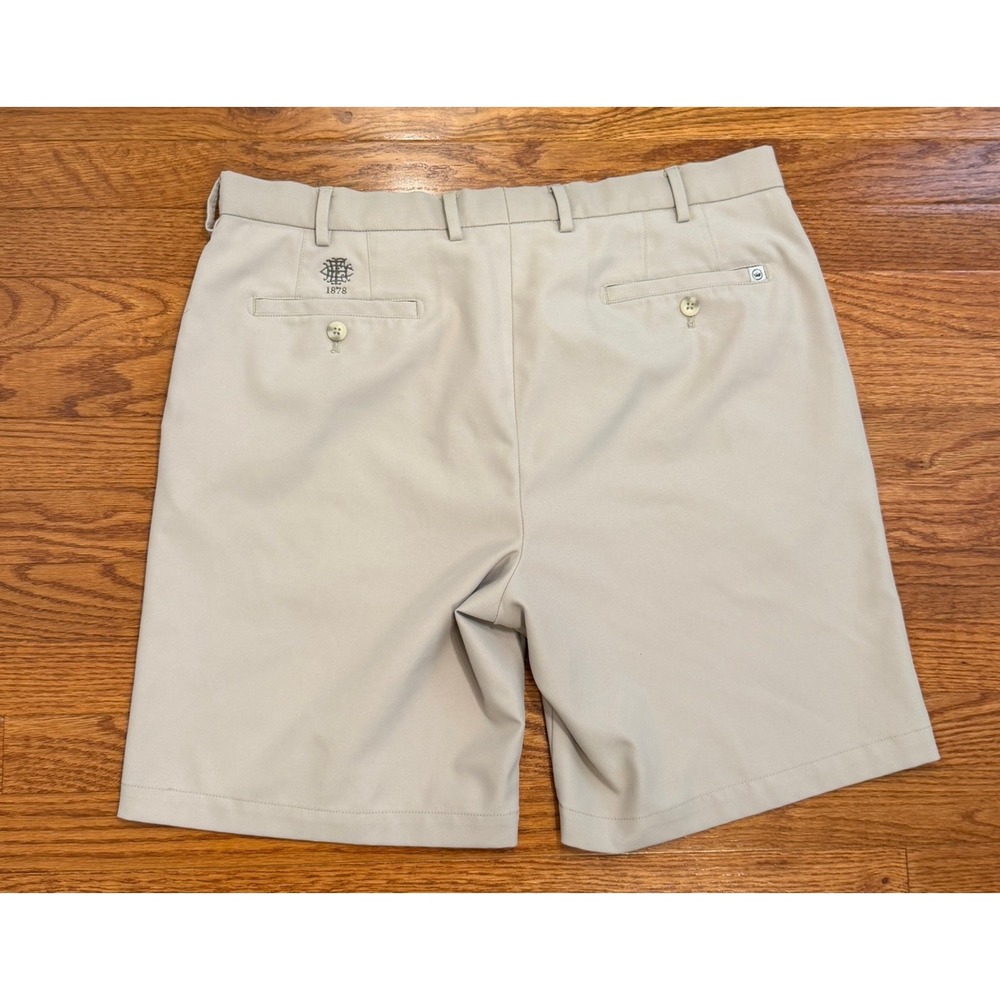 Peter Millar The Elkridge Club Golf Performance Shorts Mens 36 Khaki Salem Crown